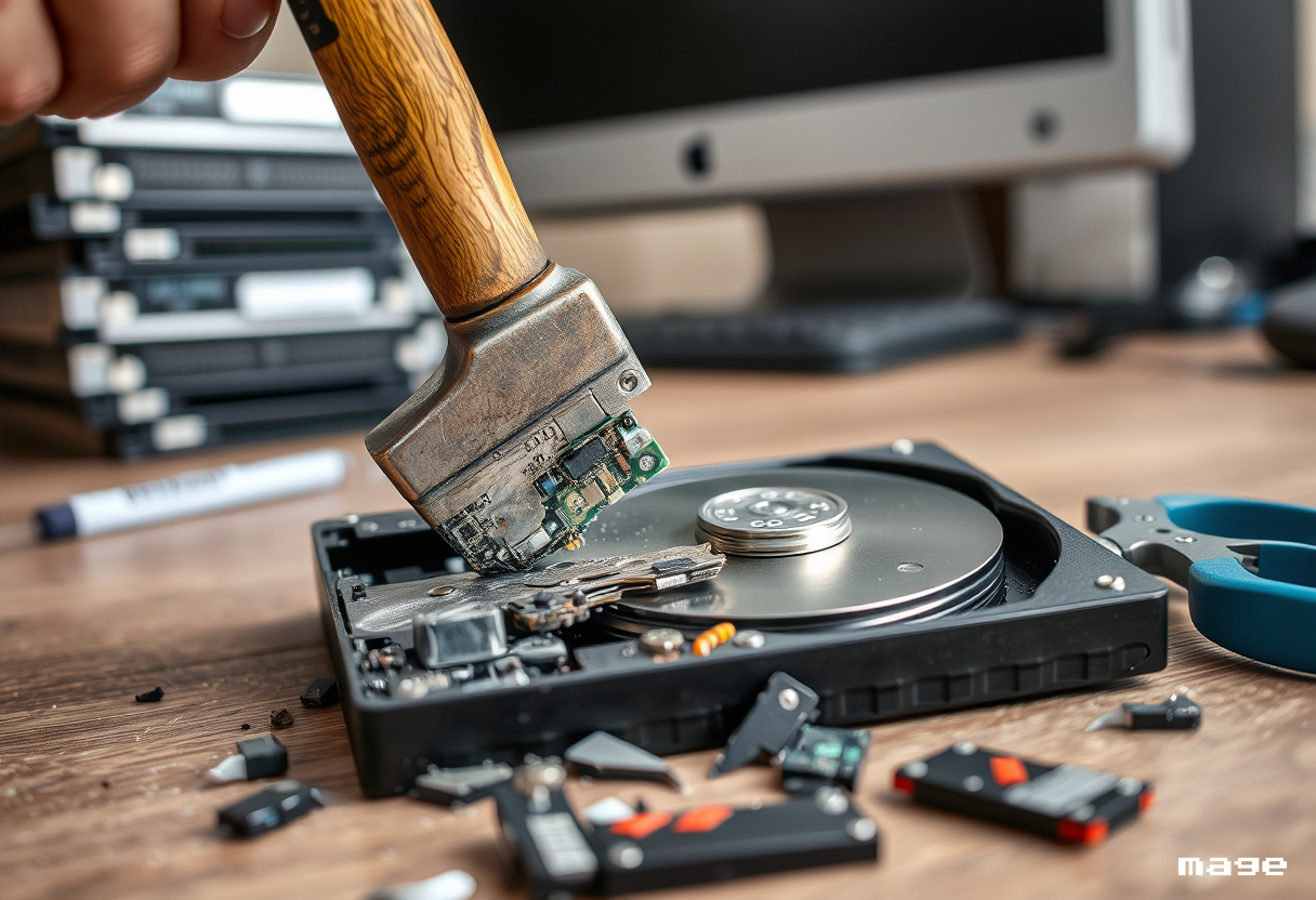 DIY Hard Drive Destruction Risks: Why Professional Shredding is Safer