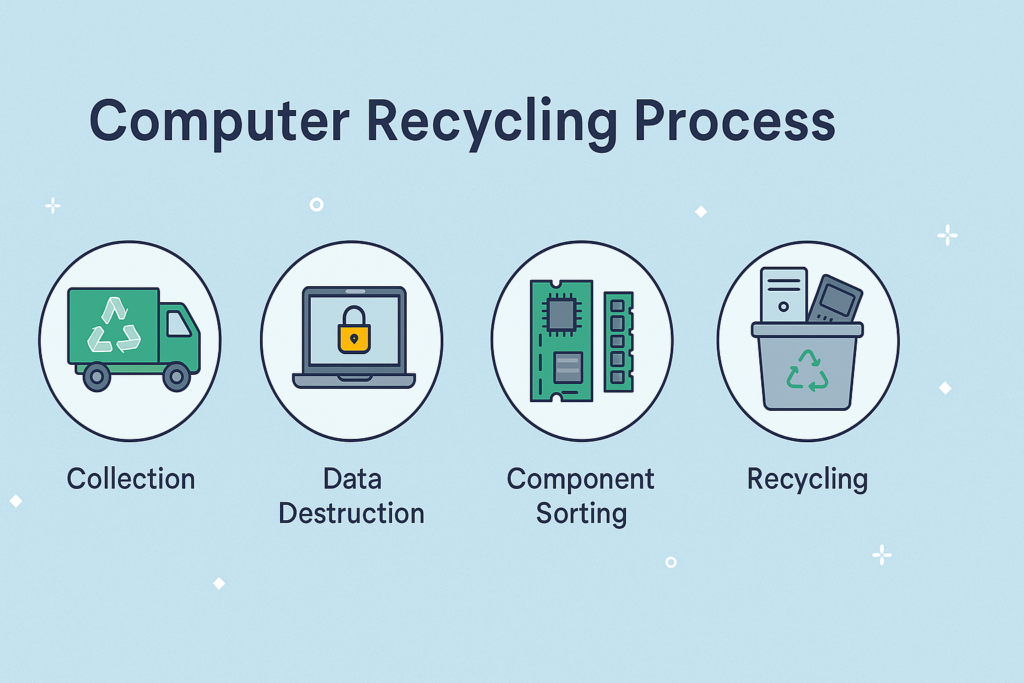 Step-by-Step Computer Recycling Process