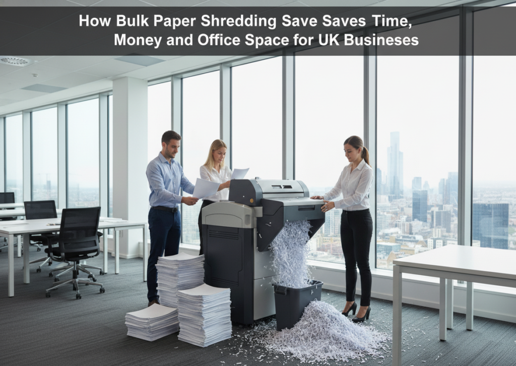Shreddnig Image How Bulk Paper Shredding Saves Time, Money and Office Space for UK ...