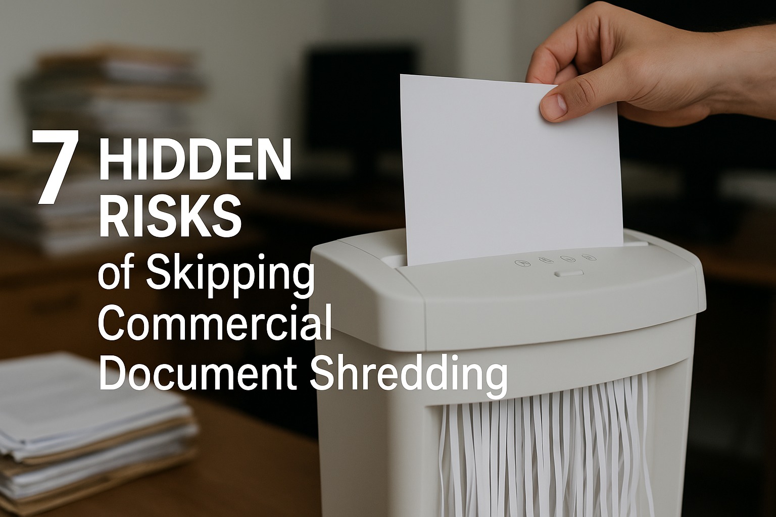 7 Hidden Risks of Skipping Commercial Document Shredding