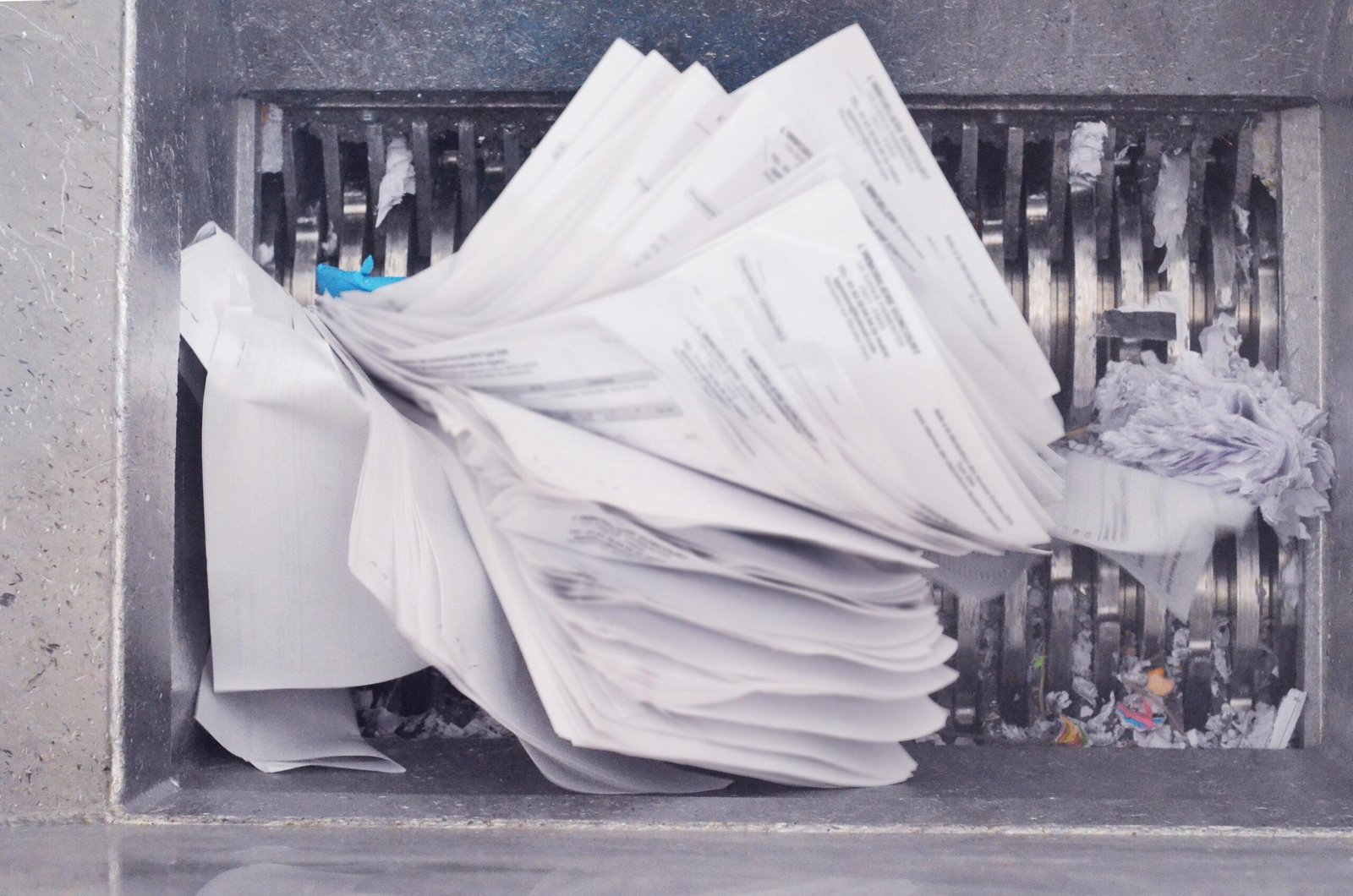 Confidential shredding of sensitive business documents