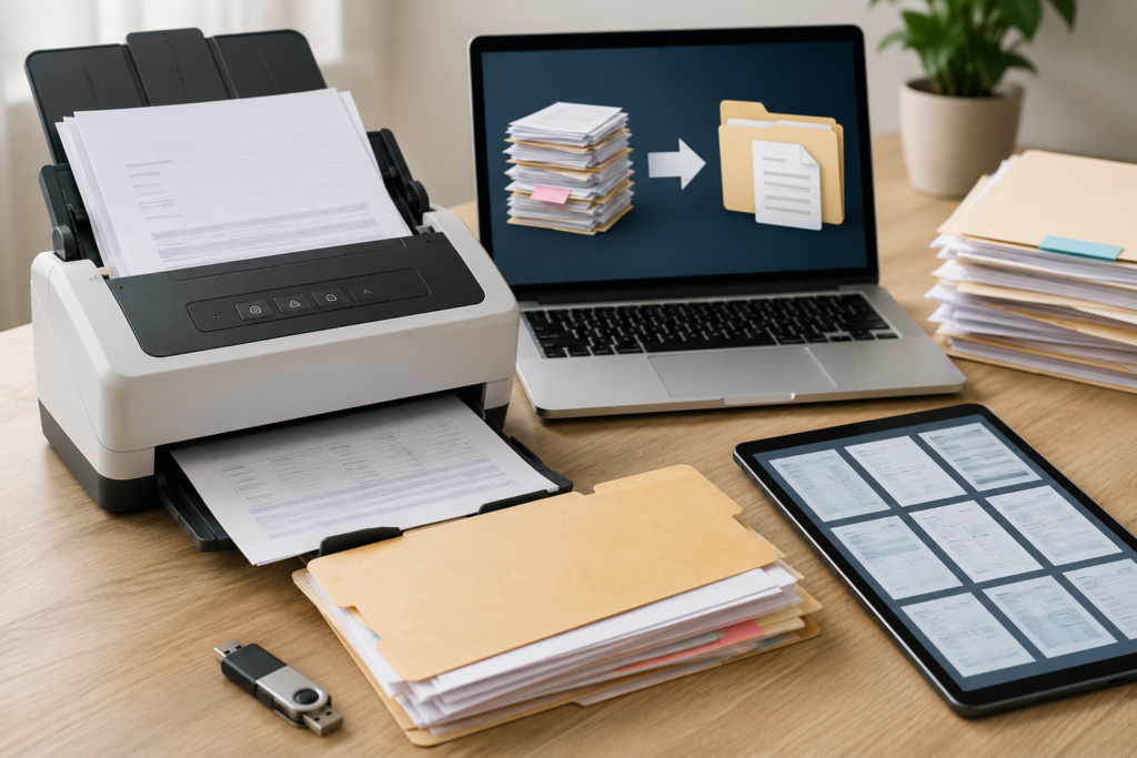 Secure document scanning and digitisation